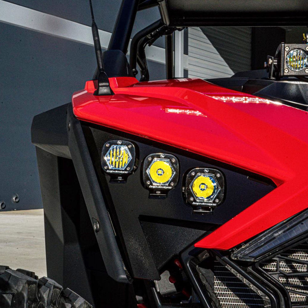 Baja Designs Polaris S1 Triple LED/Laser Headlight Kit - Polaris 2020-24 RZR Pro XP; 2022-24 RZR Pro R/Turbo R