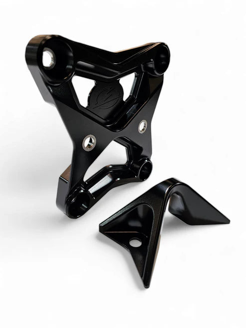 Elektric Offroad Designs 2017-2021 Can Am X3 Maverick EOD Radius Rod Plate with Tow Hook Black