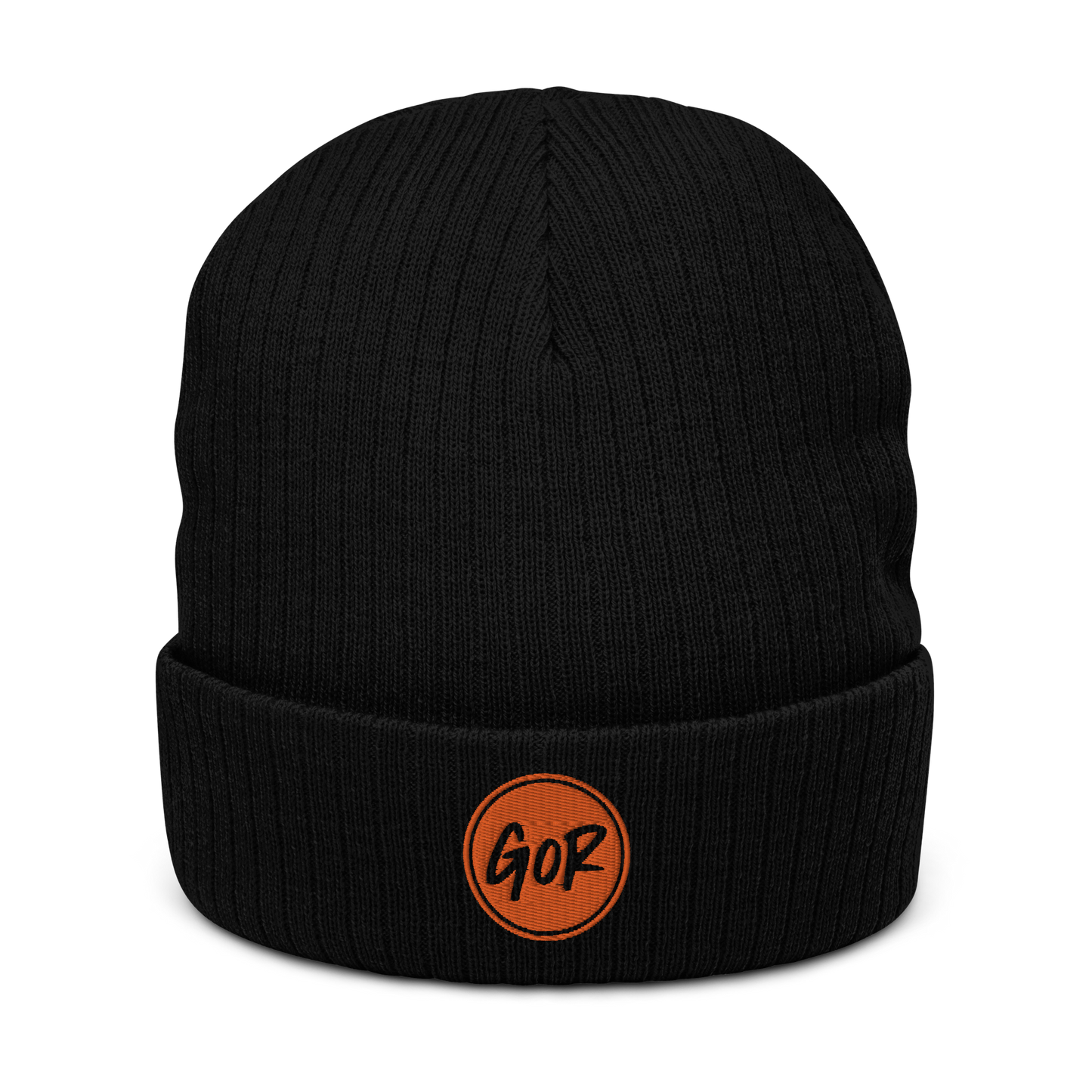 Ribbed knit beanie (small icon logo)